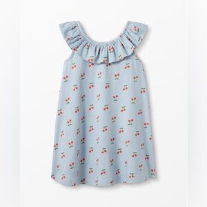 Hanna Andersson Very Cherry Ruffle Neck Swing Dress